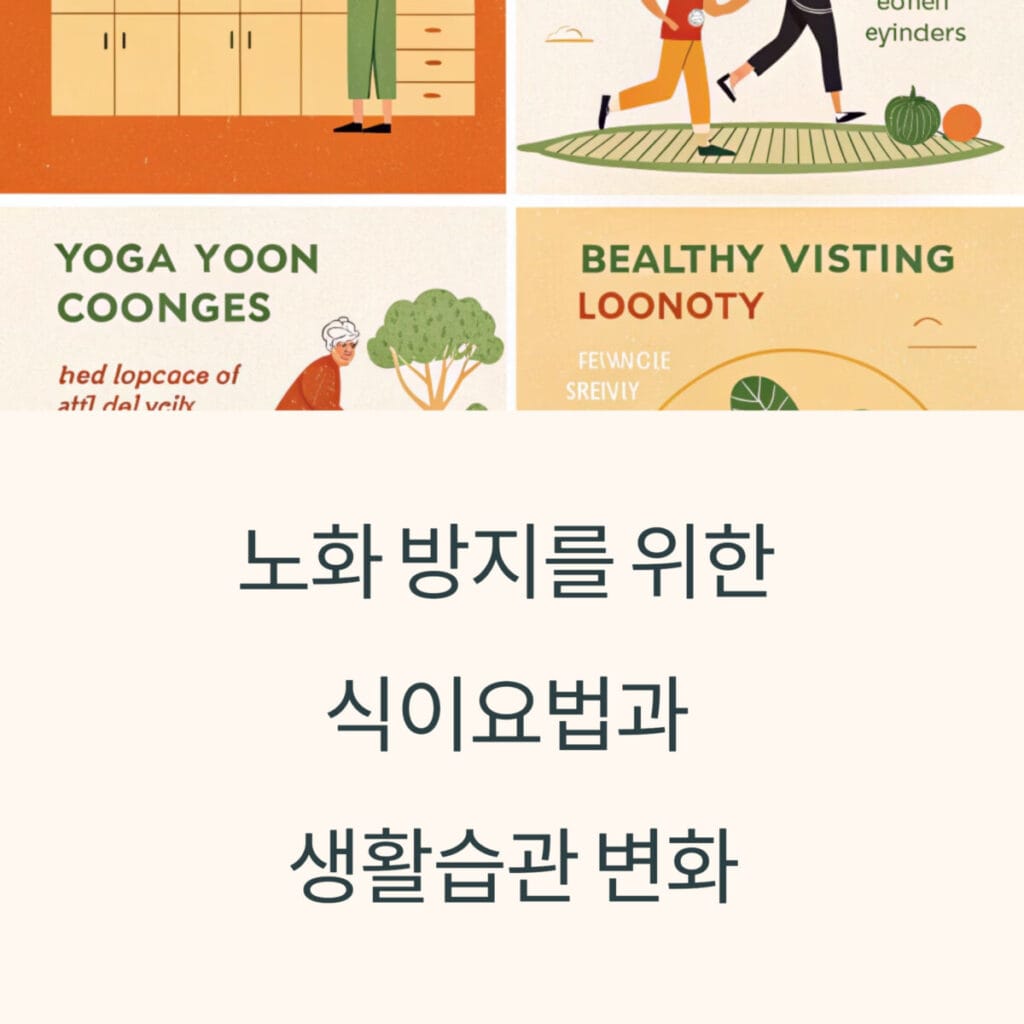 노화 방지를 위한 식이요법과 생활습관 변화