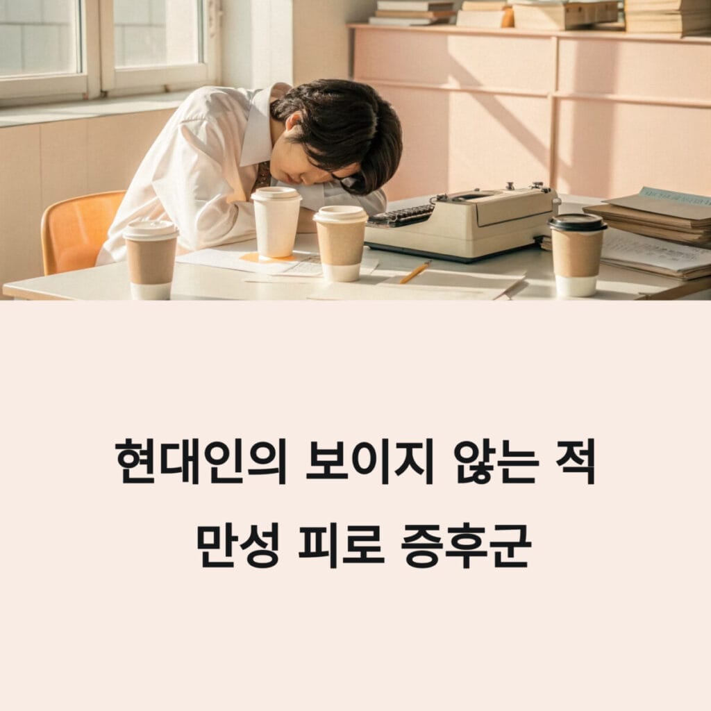 현대인의 보이지 않는 적 만성 피로 증후군
