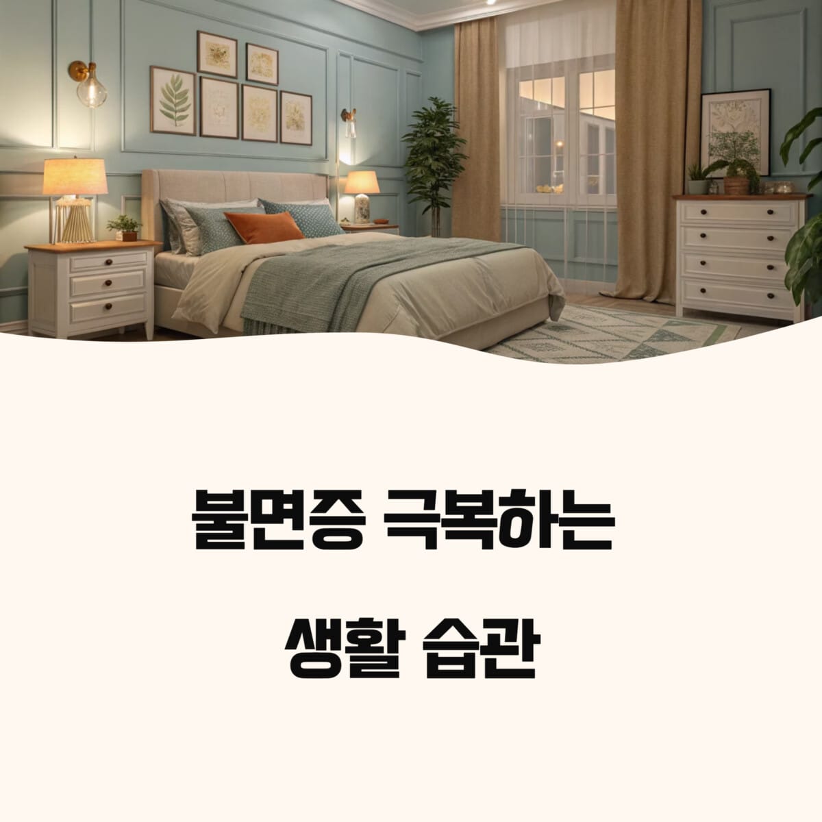 불면증 극복하는 생활 습관