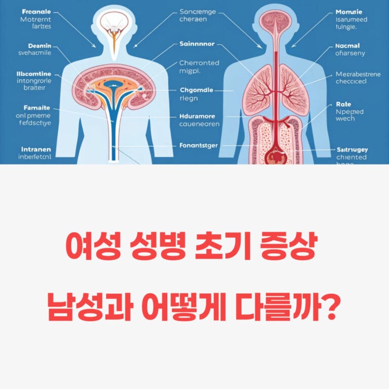여성 성병 초기 증상 남성과 어떻게 다를까?
