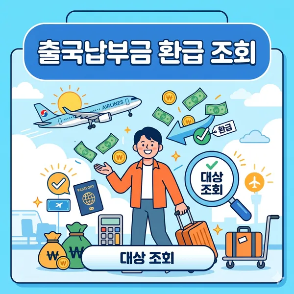 출국납부금 환급 서비스