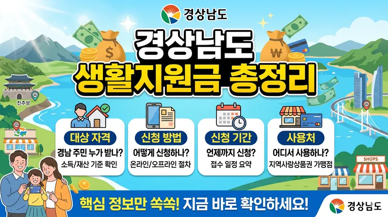 경상남도 생활지원금 신청