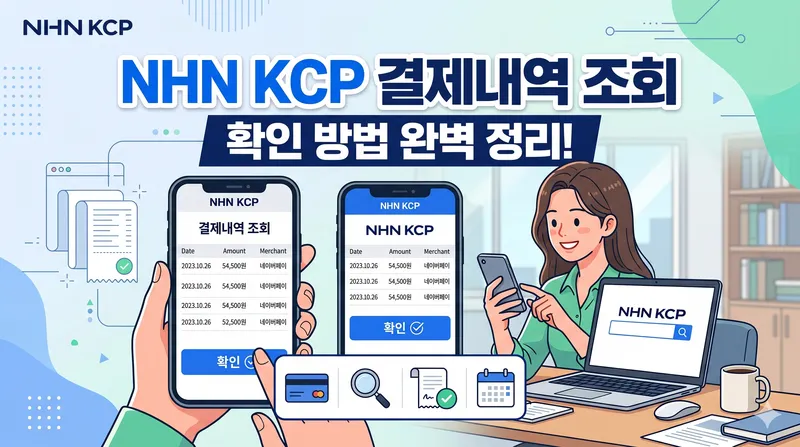 엔에이치엔케이씨피 결제내역 조회 확인 방법