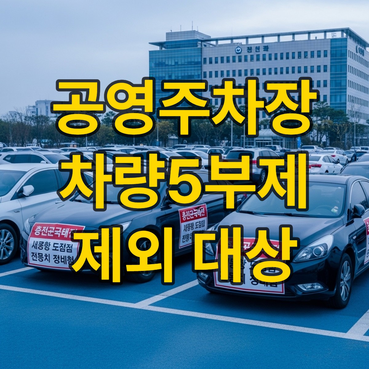 공영주차장 차량5부제