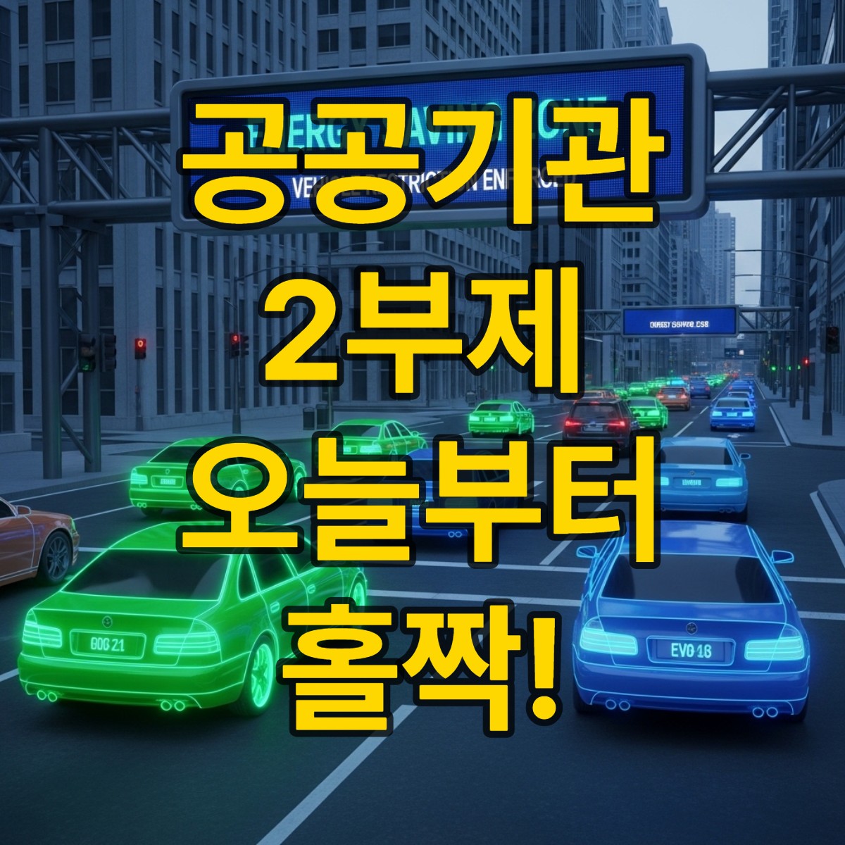 공공기관 차량2부제