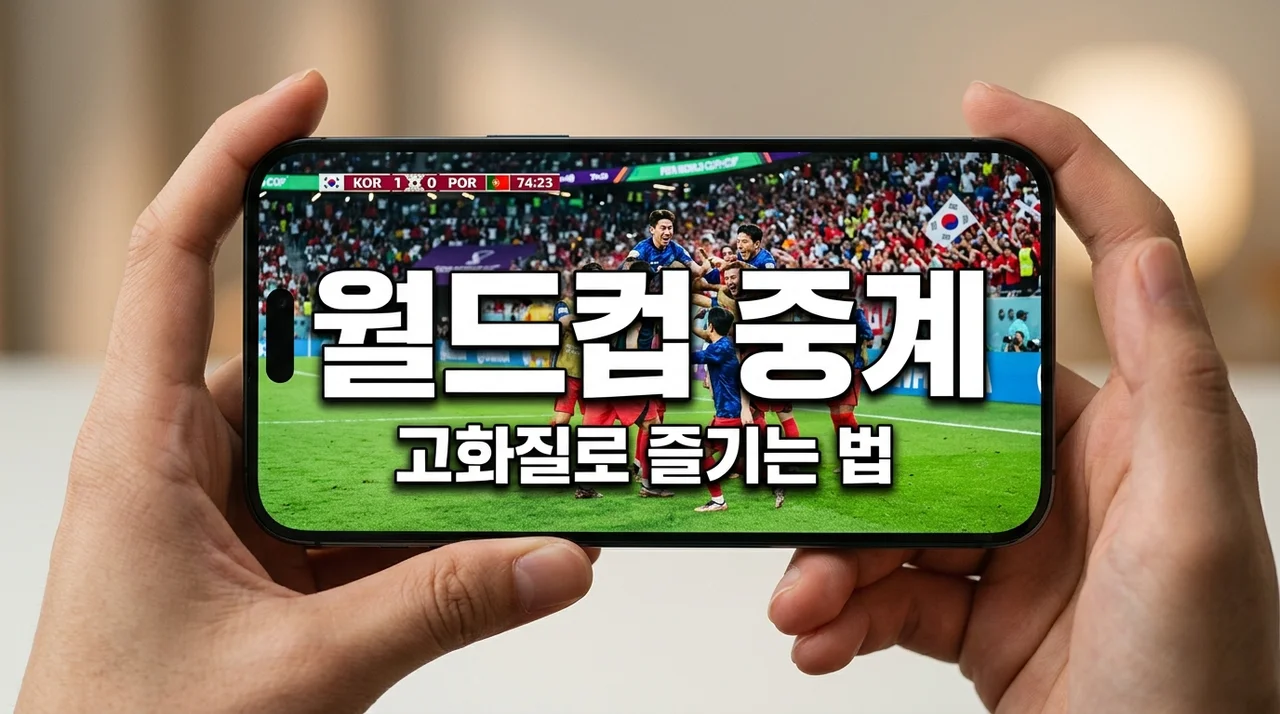 2026 월드컵 모바일 무료 중계: 아이폰/갤럭시 고화질 시청 완벽 가이드