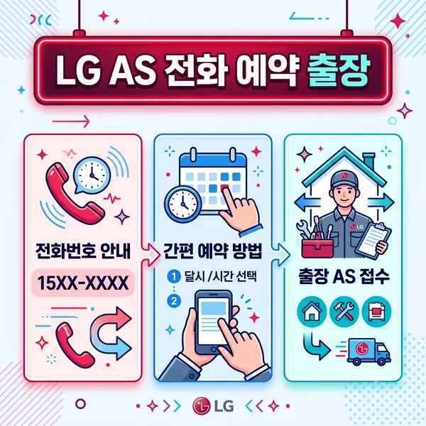 LG서비스센터 전화번호와 예약 방법