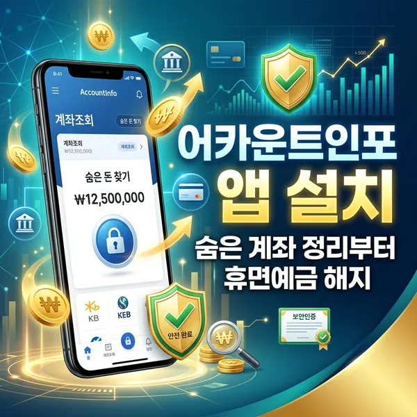 어카운트인포 앱 설치 방법 및 숨은 계좌 정리 가이드
