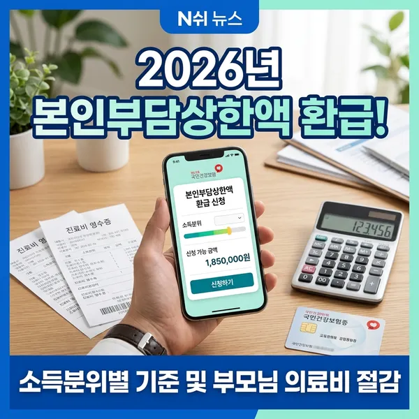 2026년 본인부담상한제 소득분위별 상한액 및 환급 방법 정리