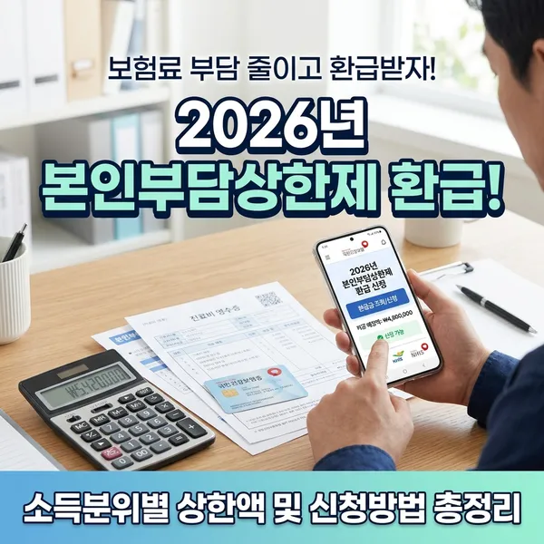 2026년 본인부담상한제 소득분위별 상한액 및 환급 신청 방법 정리