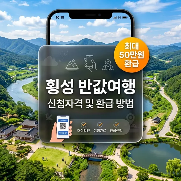 횡성 반값여행 신청자격 및 최대 50만원 환급 방법 정리