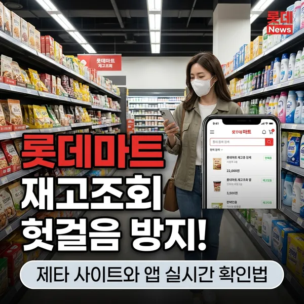 롯데마트 재고조회 방법 및 매장 방문 전 확인 팁