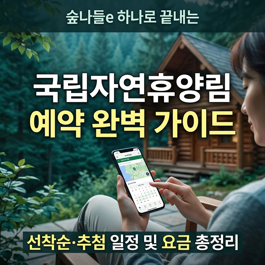 국립자연휴양림 숲나들e 예약 방법과 요금 할인 정보
