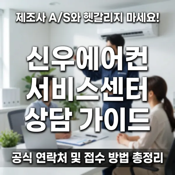 신우에어컨 서비스센터 전화번호 및 접수 방법 정리