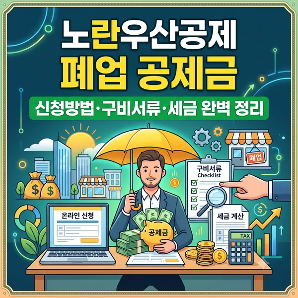 노란우산공제 폐업 공제금 신청방법