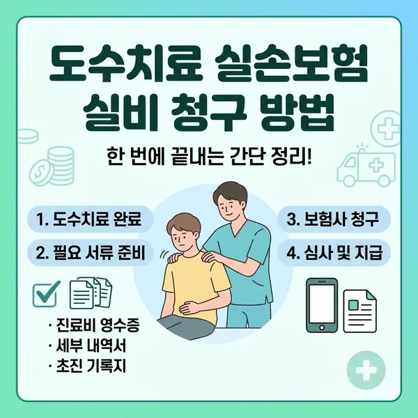 도수치료 실손보험 실비 청구 방법
