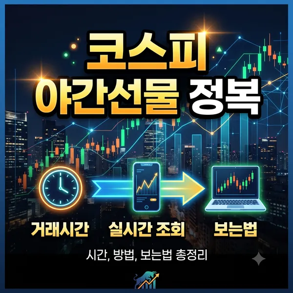 코스피 야간선물 실시간 조회 방법