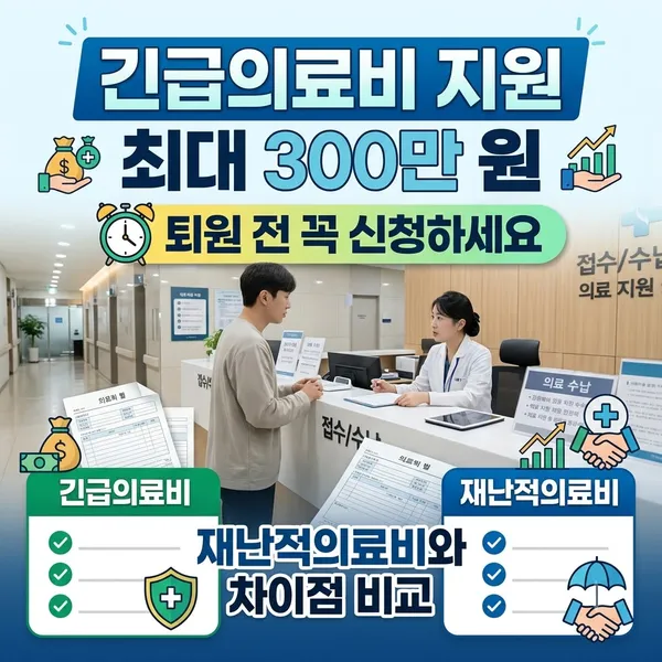 긴급복지 의료지원 신청 방법과 재난적의료비 비교 정리