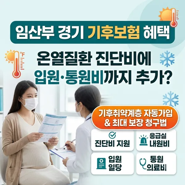 경기 기후보험 임산부 보장 내용 및 청구 방법