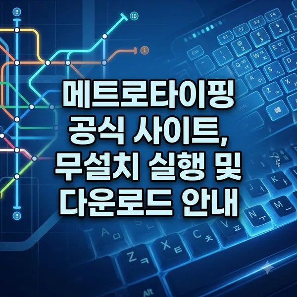 메트로타이핑 공식 사이트 접속 및 이용 안내