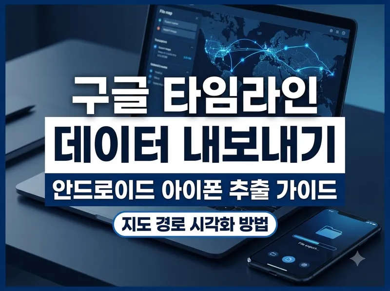 구글 타임라인 데이터 내보내기 및 지도 시각화 방법