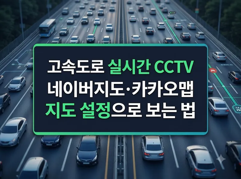 네이버지도 카카오맵 고속도로 실시간 CCTV 보는 법