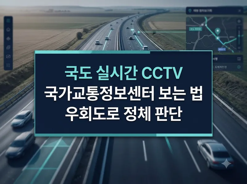 국가교통정보센터 국도 실시간 CCTV 보는 법