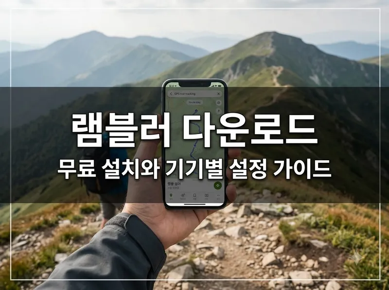 램블러 다운로드 및 무료 설치 기기별 설정 방법