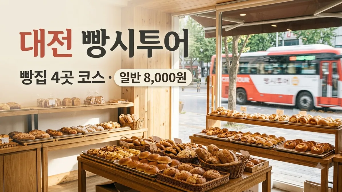 대전 빵시투어 버스 코스와 요금 안내